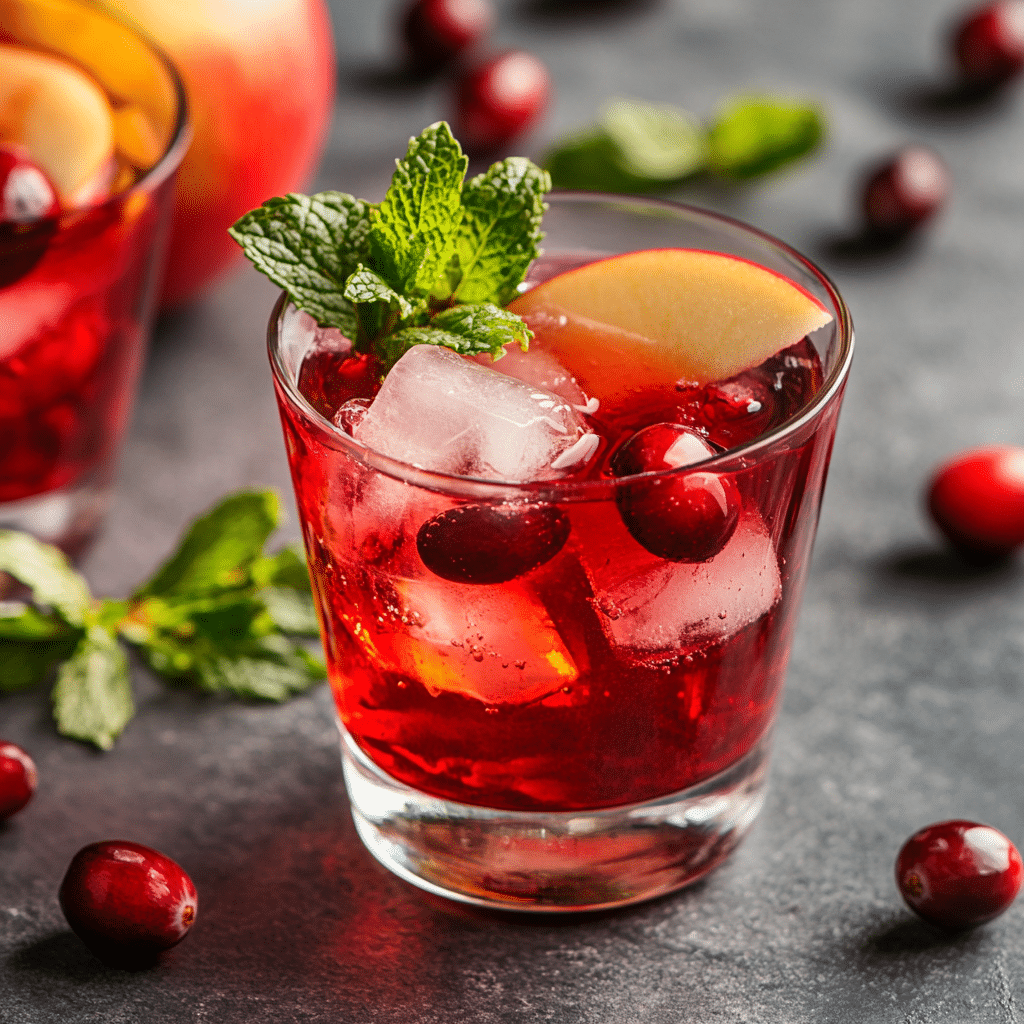 Apple Cider Vinegar Detox Drink for Powerful Weight Loss Results 6 Cranberry apple cider vinegar detox drink with mint and apple slices