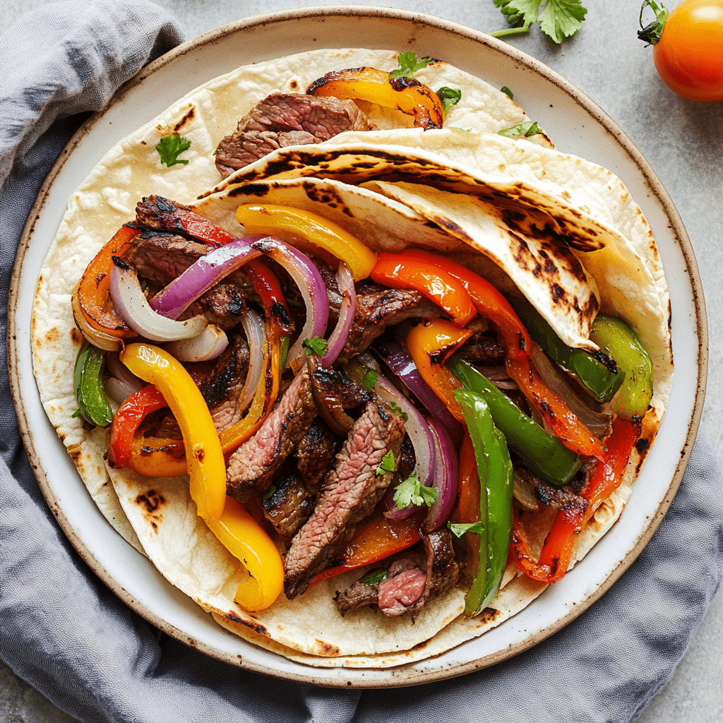 How to Make the Best Healthy Steak Fajitas That Taste Amazing steak fajitas Healthy steak fajitas with grilled peppers and onions.