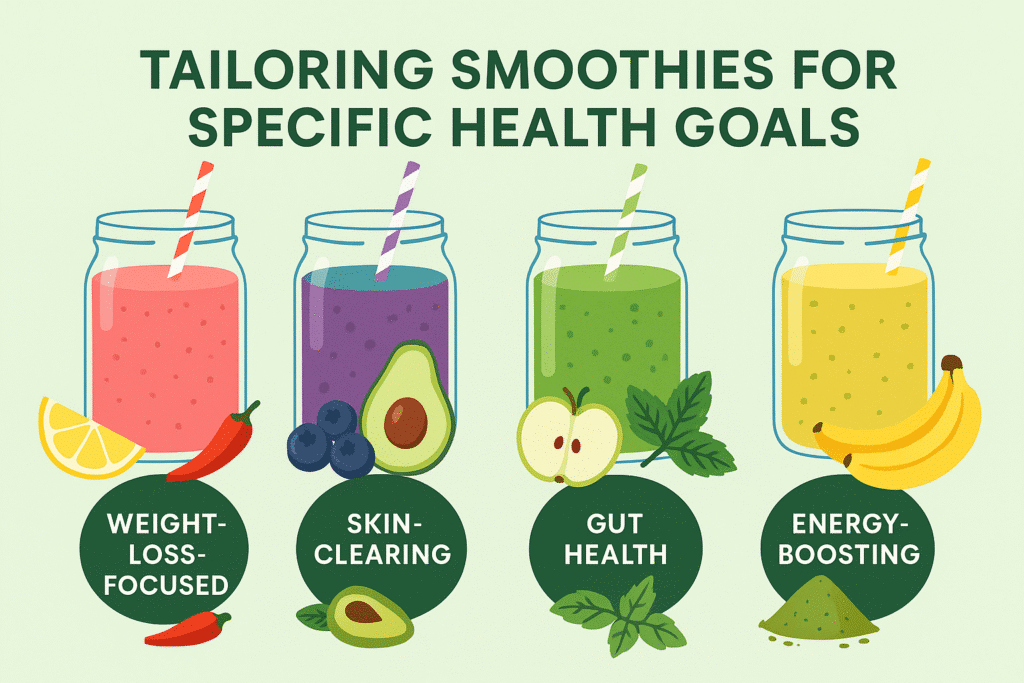 15 Powerful Detox Drinks Smoothies That Cleanse, Slim & Energize Naturally 6 Infographic showing detox drinks smoothies for weight loss, skin clearing, gut health, and energy boosting.