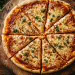 How to Make the Best Gluten Free Pizza Crust at Home gluten free pizza crust Freshly baked gluten free pizza crust on a wooden board in a rustic kitchen