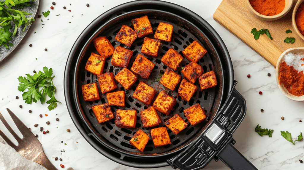 High-Protein Cottage Cheese Taco Bowl With Low Carbs For Easy Weight Loss Cottage Cheese Taco Bowl Air Frying Sweet Potatoes for cottage cheese taco bowl